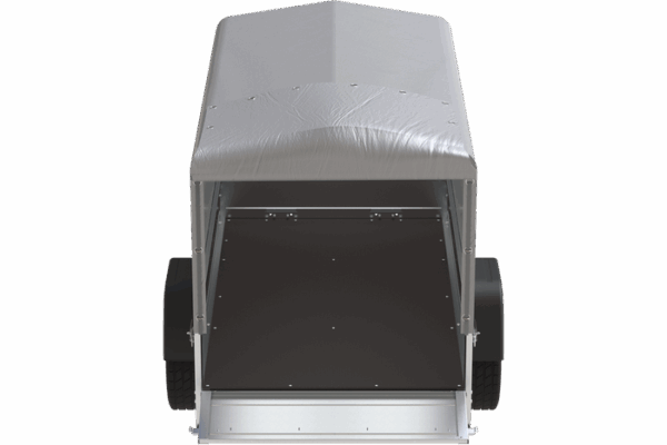 Remorque 750 kg 200 x 125 avec bâche dôme et arceau Garden Trailer 201 KIPP – Image 4