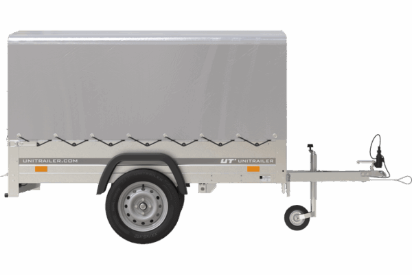 Remorque 750 kg 200 x 125 avec bâche dôme et arceau Garden Trailer 201 KIPP – Image 3