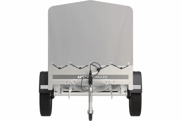 Remorque 750 kg 200 x 125 avec bâche dôme et arceau Garden Trailer 201 KIPP – Image 2