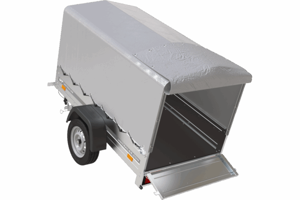 Remorque 750 kg 200 x 125 avec bâche dôme et arceau Garden Trailer 201 KIPP – Image 3