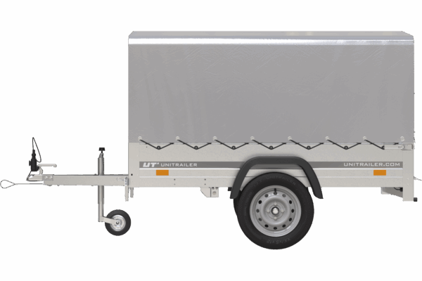 Remorque 750 kg 200 x 125 avec bâche dôme et arceau Garden Trailer 201 KIPP – Image 6