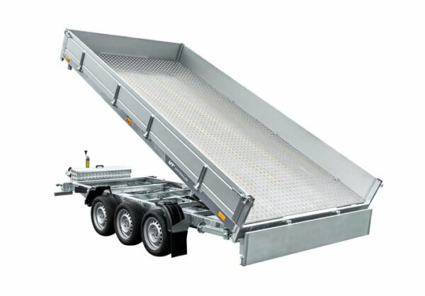 REMORQUE BENNE HYDRAULIQUE 3 ESSIEUX 400×200 UNITRAILER TASKER 400/3C 3500 KG – Image 7