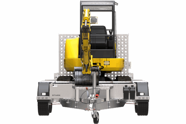 Remorque de chantier pour le transport d’une mini pelle – UNITRAILER STARK 3 260 – Image 4