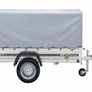 Remorque routière avec bâche haute, arceau et roue jockey 230×125 Garden Trailer 230 KIPP