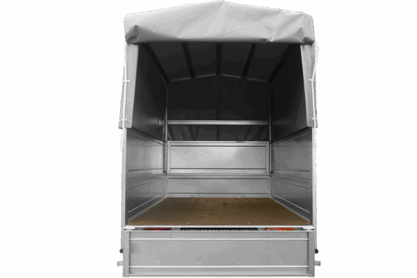 Remorque simple essieu 200×106 avec bâche haute, arceau, rehausses de ridelles et roue jockey – Garden Trailer 200 KIPP – Image 7