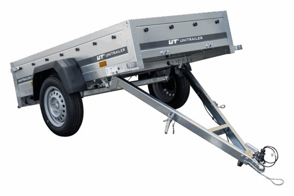 Remorque simple essieu 200×106 avec bâche haute, arceau, rehausses de ridelles et roue jockey – Garden Trailer 200 KIPP – Image 10