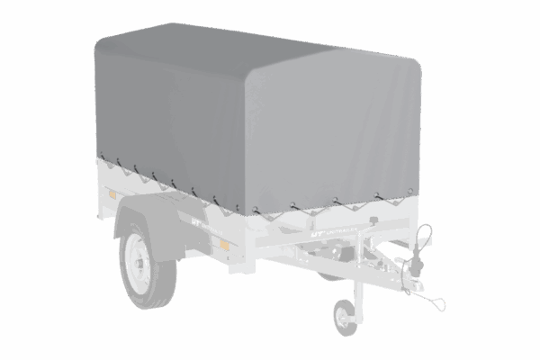 Remorque simple essieu 200×106 avec bâche haute, arceau, rehausses de ridelles et roue jockey – Garden Trailer 200 KIPP – Image 12