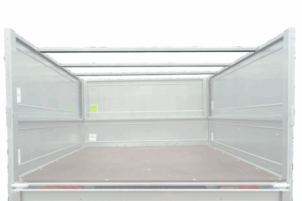 unitrailer 264/2 kipp avec roue jockey, tiges de support et bâche plate bleue – Image 2